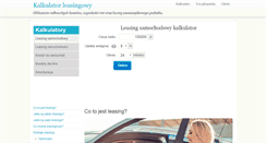 Desktop Screenshot of leasingkalkulator.net